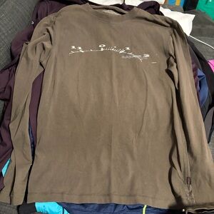 Banana Republic Brown Long Sleeve Graphic Tee